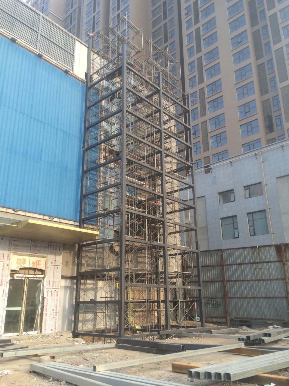 供應(yīng)載貨電梯鋼結(jié)構(gòu)井道/載貨電梯鋼架/貨梯鋼架/電梯井道