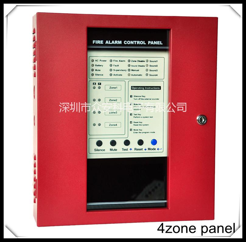 供應(yīng)外銷4區(qū)消防控制面板，4zone panel 火災(zāi)報警器控制器