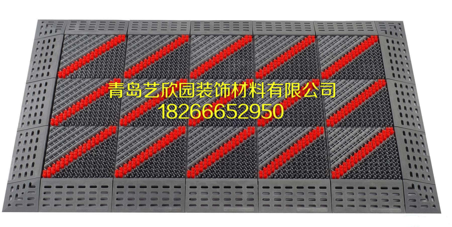 供應用于出入門廳|公共場合門廳|商場超市門口的青島三合一組合地墊 拼裝地墊 除塵地墊 防滑地墊 疏水地墊
