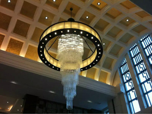 供應酒店會所水晶非標燈飾定制