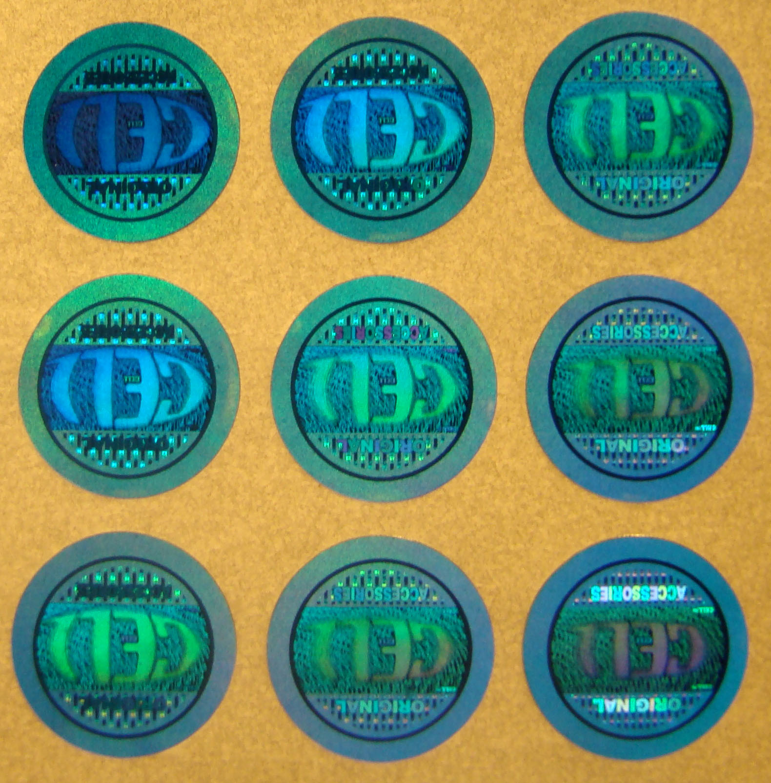 供應(yīng)激光藍(lán)色防偽標(biāo)簽