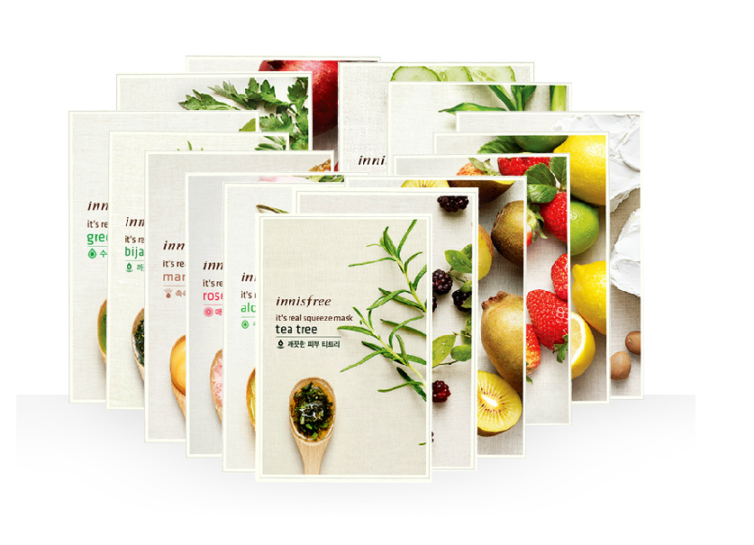 供應(yīng)韓國(guó)悅詩(shī)風(fēng)吟天然植物精萃鮮潤(rùn)面膜  補(bǔ)水保濕美白修復(fù)肌膚