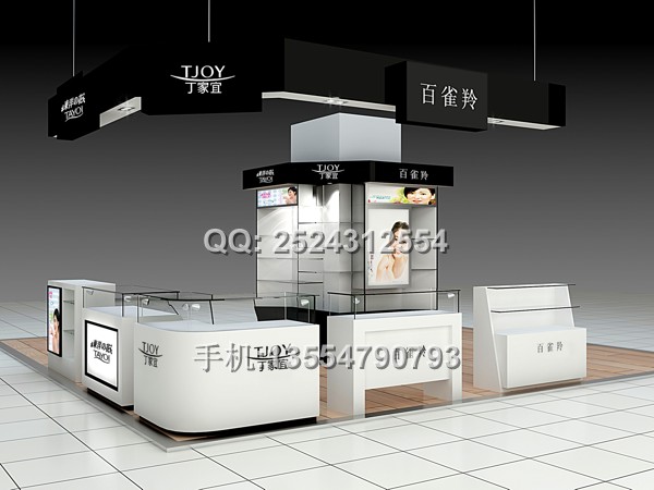 供應(yīng)化妝品展柜價格/化妝品展柜效果圖，深圳化妝品展示柜制作工廠