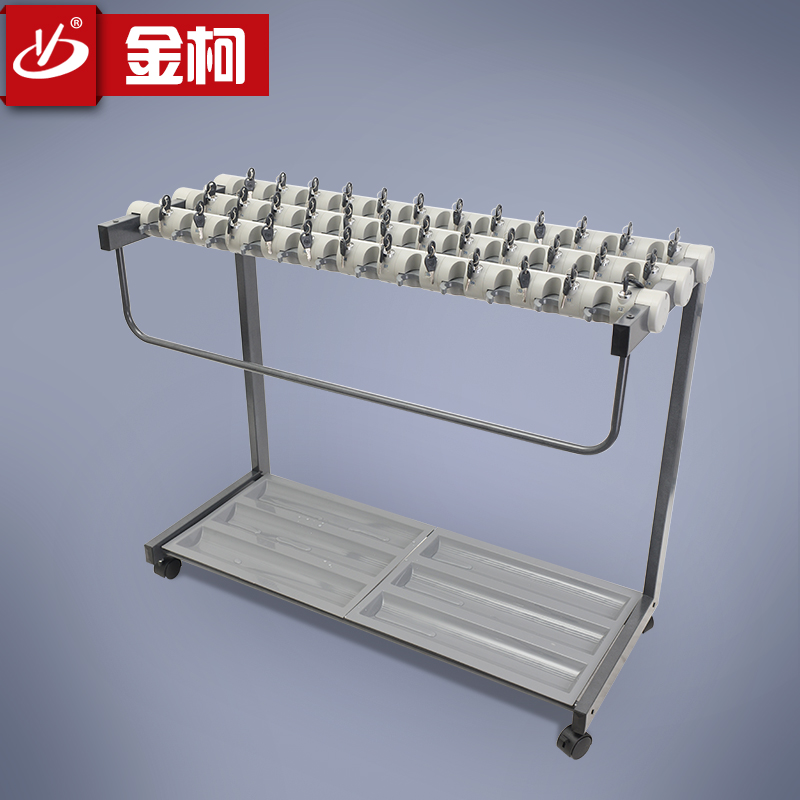 浙江大堂36頭帶鎖雨傘架 雨傘收納架 帶接水盤傘架 酒店銀行用品批發(fā)