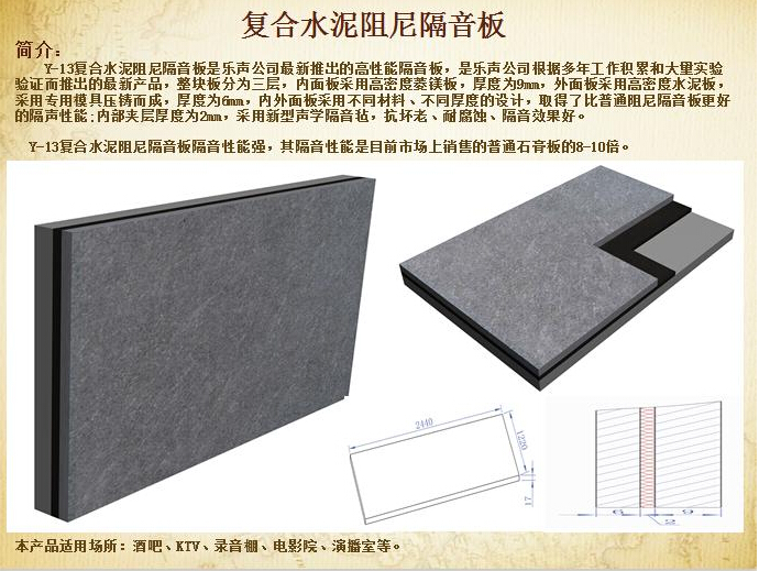 隔音材料價格廠家 建筑材料 復(fù)合阻尼隔音板 廣州樂聲隔音材料廠家