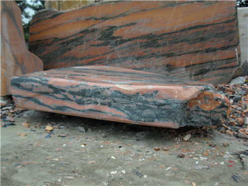 南陽晚霞紅景觀石基地