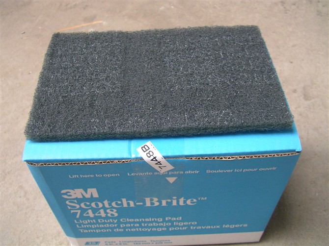 供應(yīng)3M7448百潔布模具拉絲拋光布 3M打磨布7448