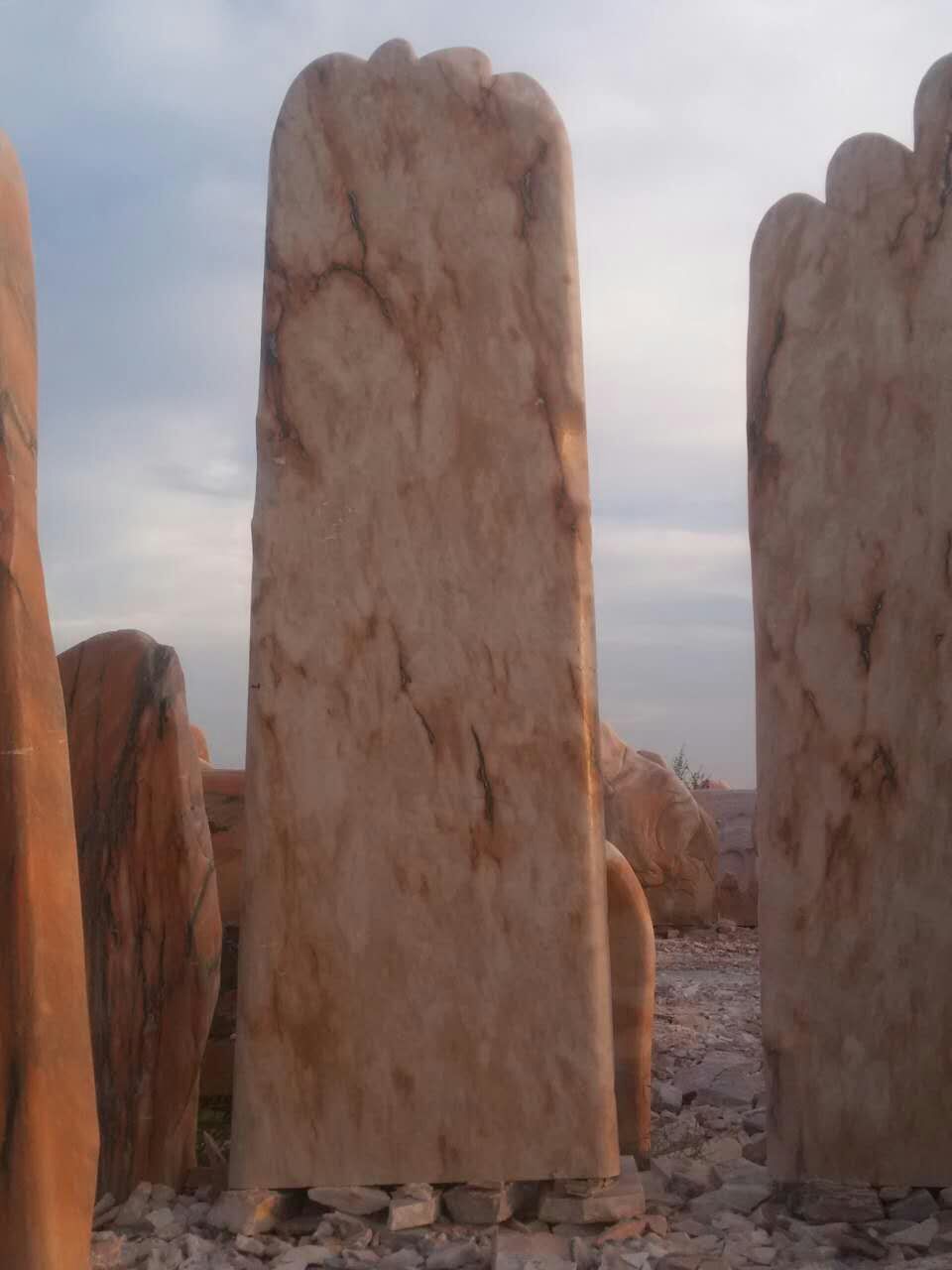 河南晚霞紅門牌石招牌石刻字石批發(fā)