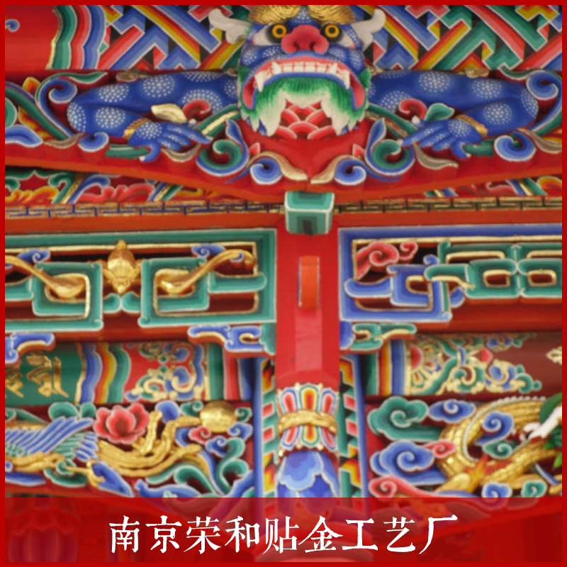 貼金工程案例 彩繪貼金工程案例 四大天王佛像 彩繪貼金四大金剛