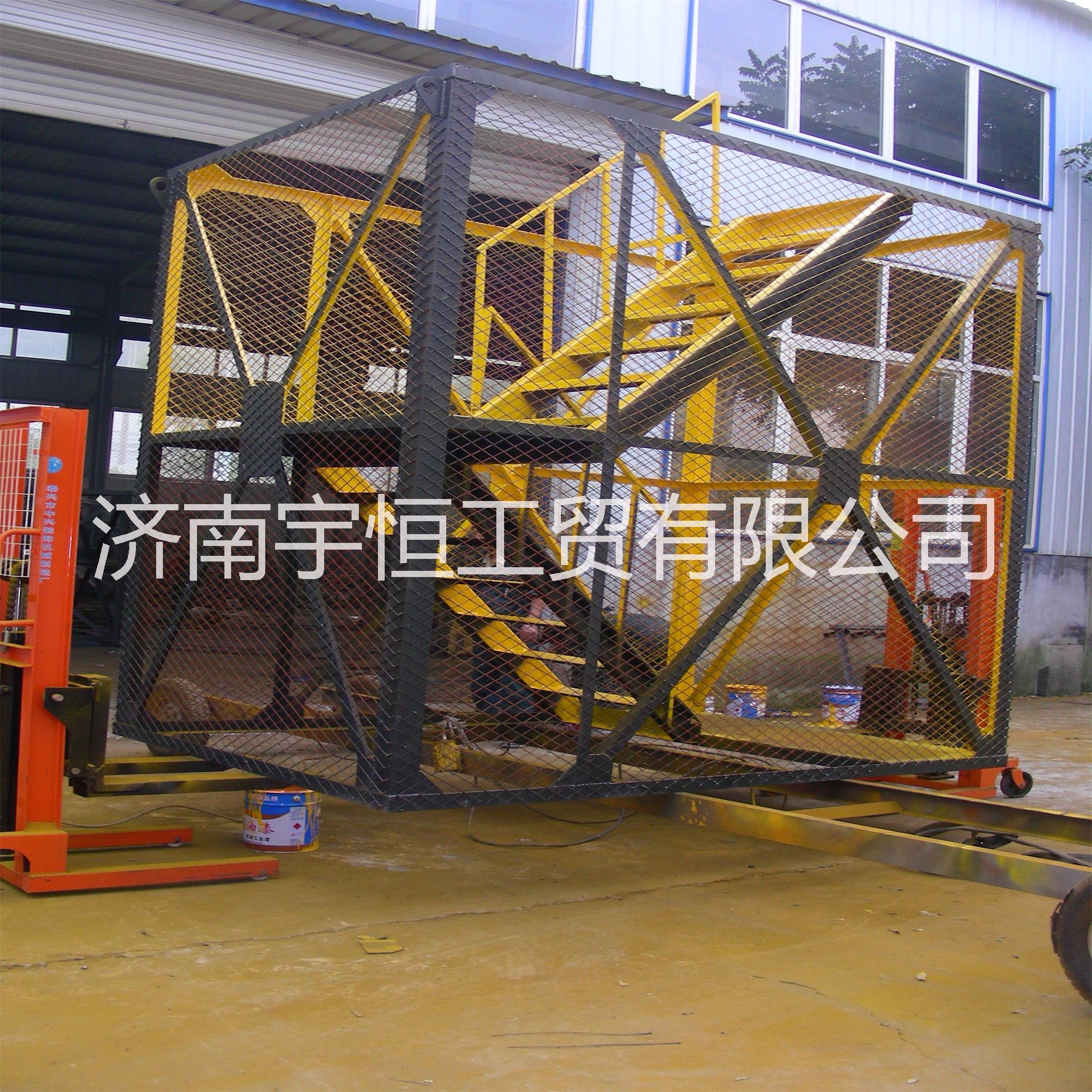 供應(yīng)山東角鋼爬梯箱式梯籠廠家批發(fā)，山東箱式梯籠報(bào)價(jià)
