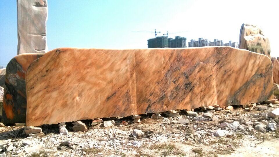 大型晚霞紅景觀石 風(fēng)景石園林石廠家批發(fā)