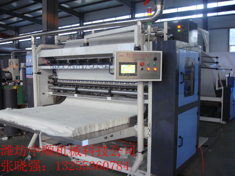 山東濰坊中順機械公司供應黑龍江客戶的全自動廣告盒抽紙機器抽紙機器設備一元抽紙機器設備