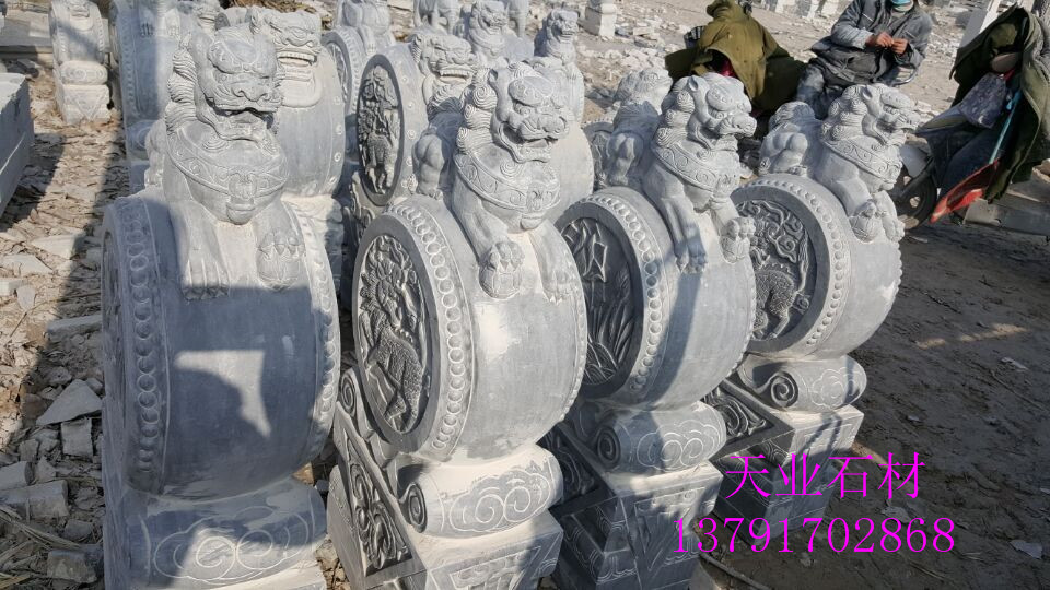 供應(yīng)雕刻門墩  青石門墩石鼓手工制作 環(huán)保無污染