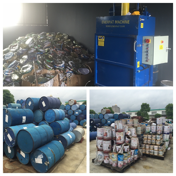 供應(yīng)油桶壓扁機(jī)