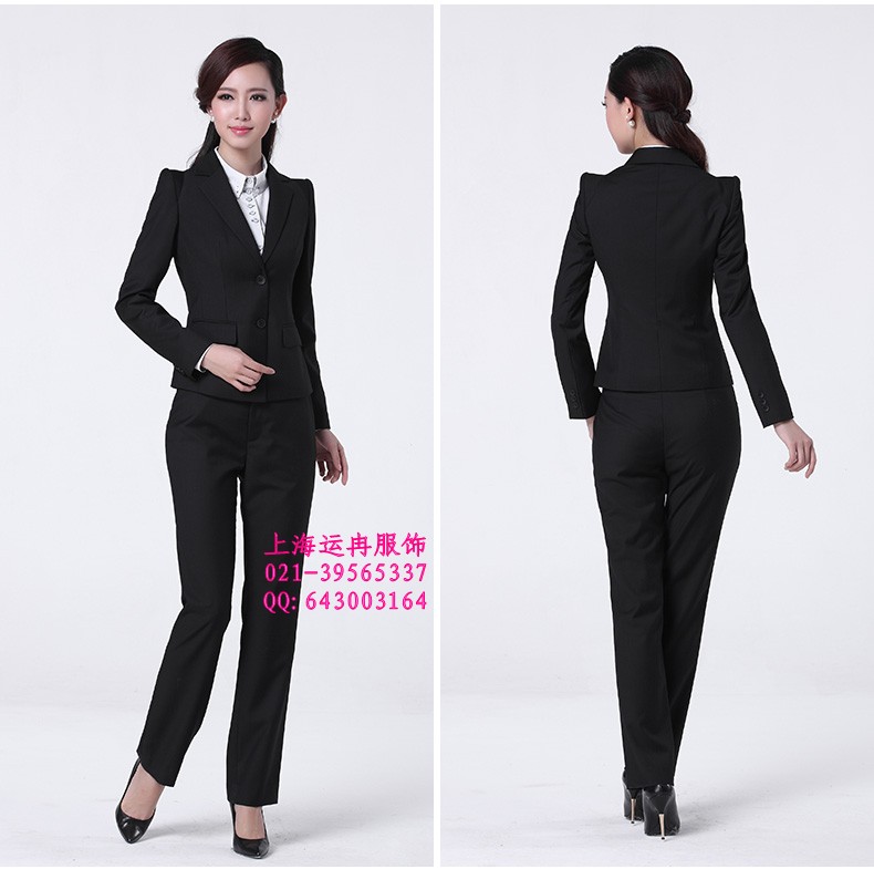 供應(yīng)新款女式職業(yè)套裝西服褲裝 酒店前臺(tái)經(jīng)理西裝職業(yè)西服 廠家定制