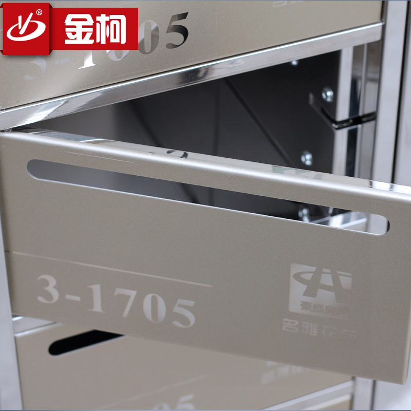 金柯掛墻式報(bào)箱小區(qū)不銹鋼信箱組合式信件箱通郵報(bào)箱批發(fā)