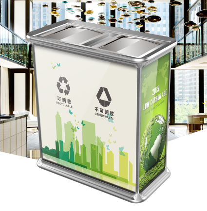 單筒鋼化玻璃果殼箱靠墻式單筒果殼箱室內(nèi)鋁型材煙灰盅酒店垃圾桶批發(fā)