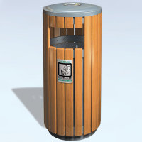 供應木條垃圾桶、鋼木垃圾桶果皮箱廠家，鋼木垃圾桶果皮箱制作