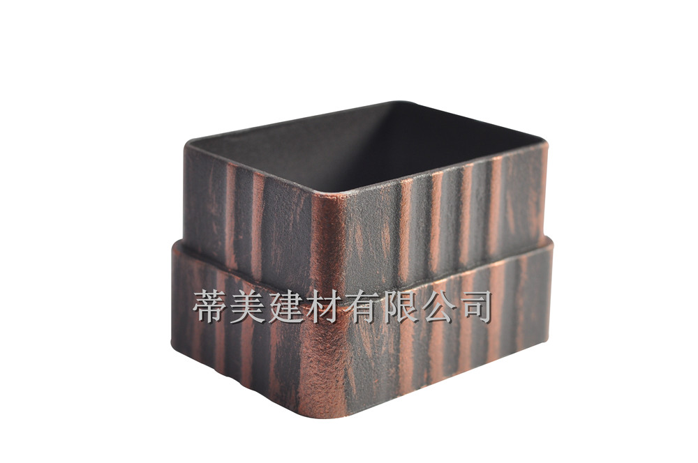 供應(yīng)鋁合金天溝 屋檐水槽 方形雨水管 成品水槽