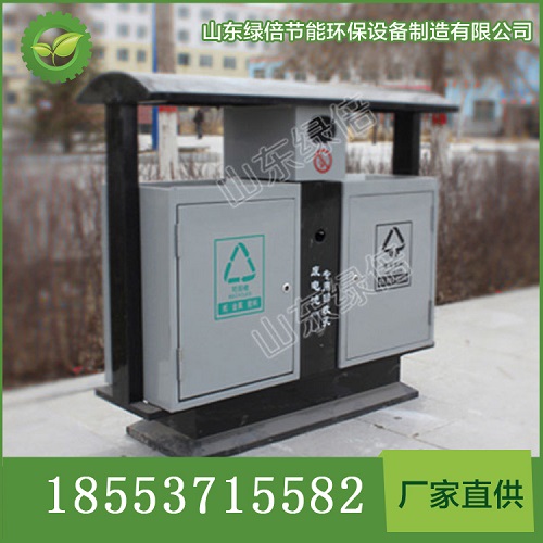 廠家直銷環(huán)衛(wèi)街道小區(qū)環(huán)保綠色分類鋼制垃圾桶批發(fā)價格品質保證