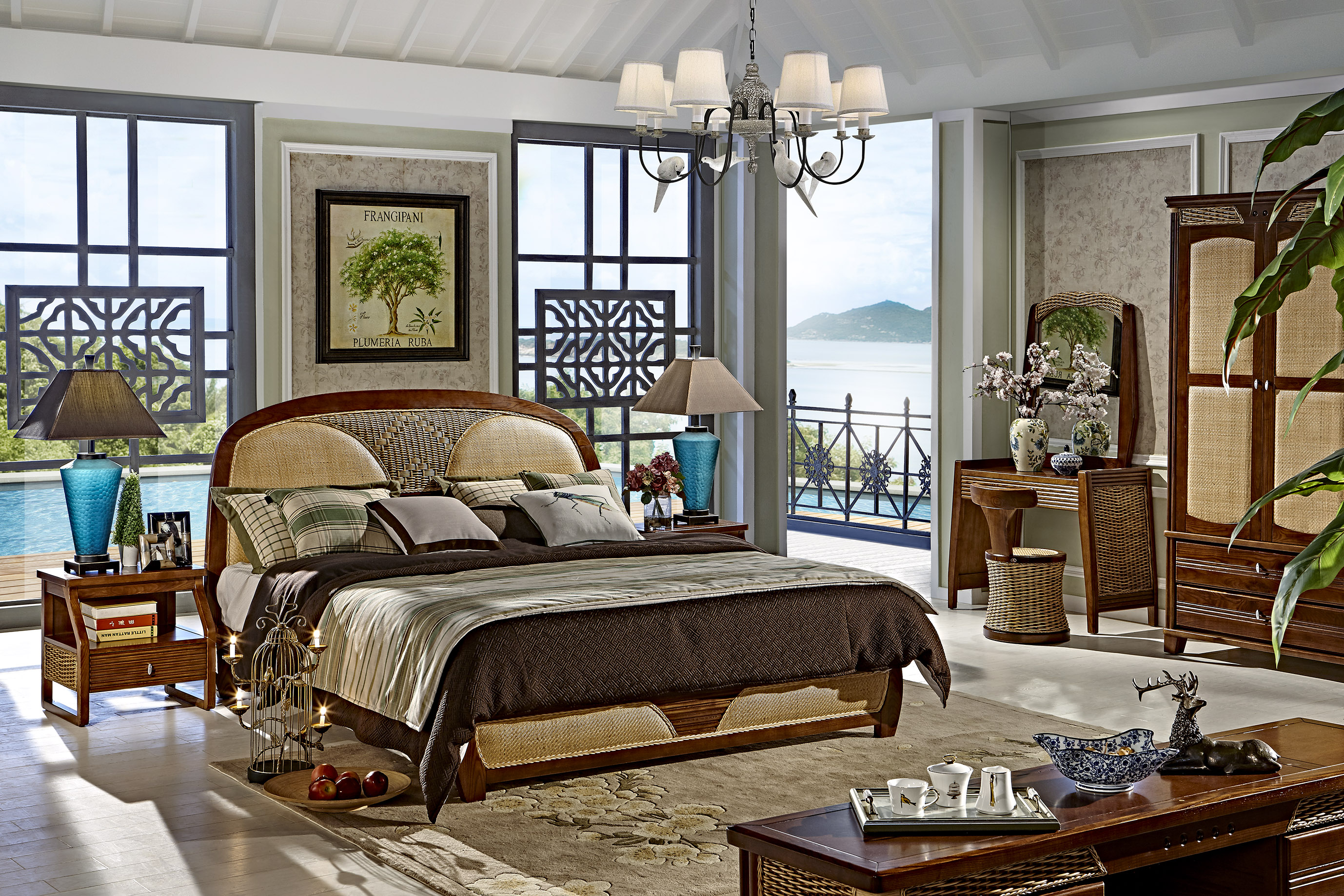 供應(yīng)小藤匠藤木C款床 藤藝家具*品牌 廣東藤家具廠家