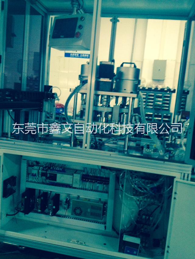 鑫文變壓器磁芯線包點膠組裝機 輸送帶上料 四個頭點膠 效率高