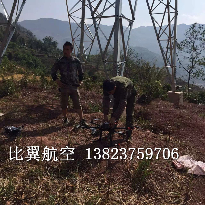 供應8旋翼電力架線無人機|放線飛機