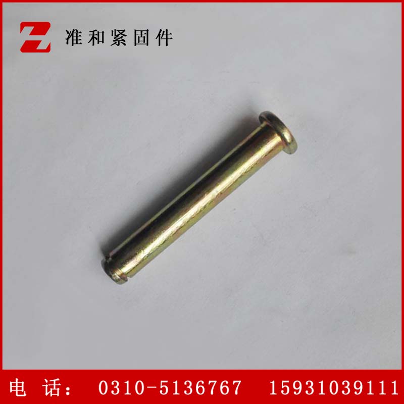 廠家直銷各種規(guī)格型號銷軸鉚釘 鍍鋅銷軸 有孔銷軸