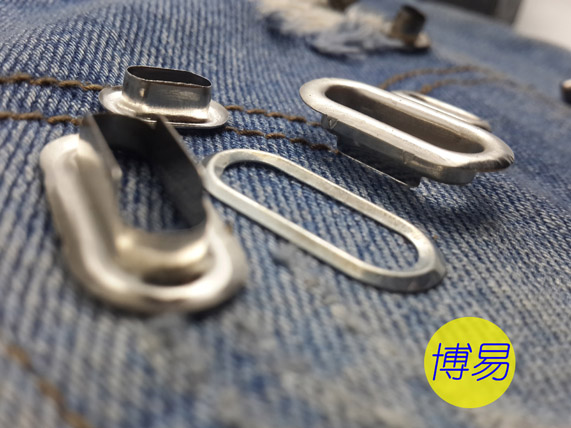 供應(yīng)用于服裝的槽扣方形汽眼雞眼扣