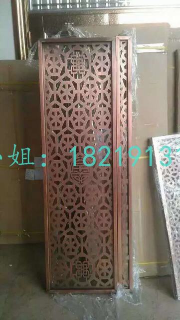 供應(yīng)K金鋁板鏤空雕刻屏風(fēng)歐式隔斷