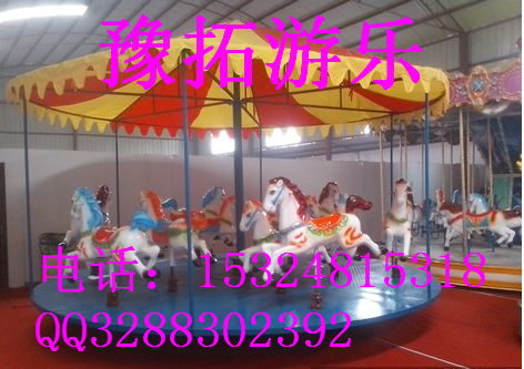 8座簡易轉(zhuǎn)馬 訂做兒童樂園8座簡易轉(zhuǎn)馬