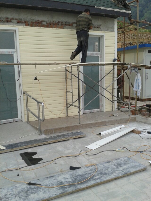 外墻掛板PVC板裝飾板廠家PVC外墻掛板 別墅外墻裝飾板 活動(dòng)房外墻裝飾