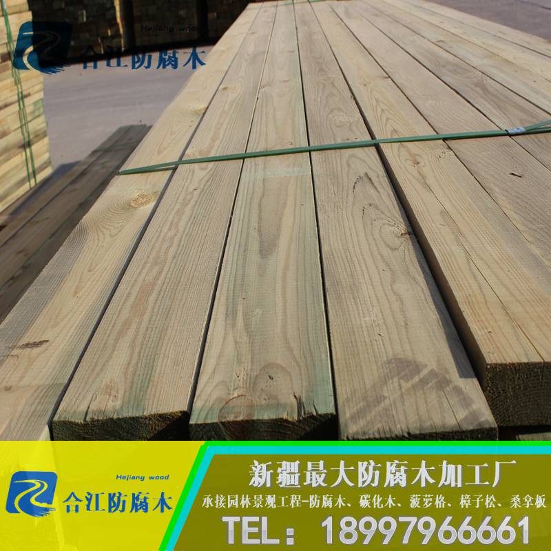 新疆供應(yīng)防腐木地板  防腐木涼亭  *惠