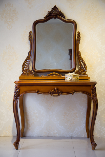 供應歐式實木梳妝臺梳妝凳