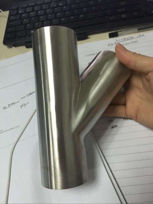 供應(yīng)用于管道安裝的廠家直銷部銹鋼45度Y型三通 斜