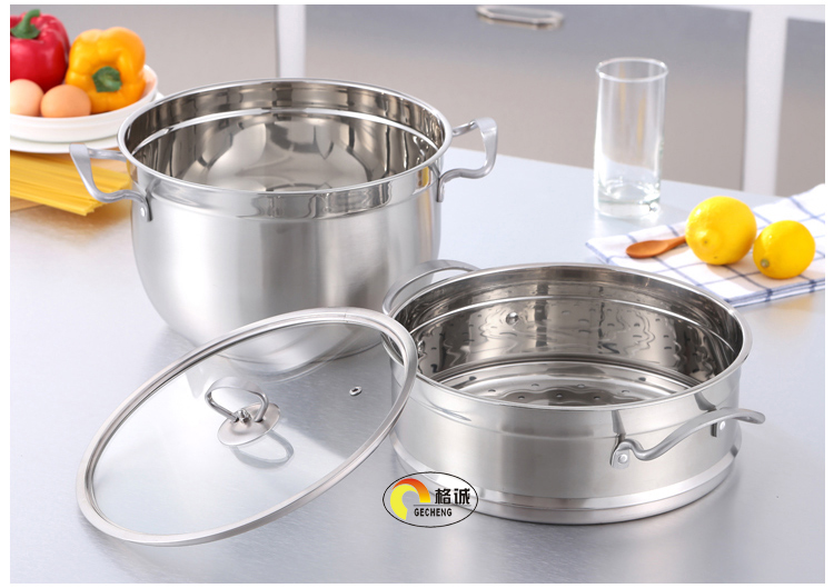 供應(yīng)蒸鍋 不銹鋼多層復(fù)底加厚 大容量