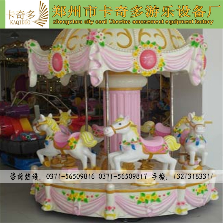6座單飛檐豪華兒童轉(zhuǎn)馬 自控飛機(jī)批發(fā)價(jià)格 豪華轉(zhuǎn)馬廠家直銷
