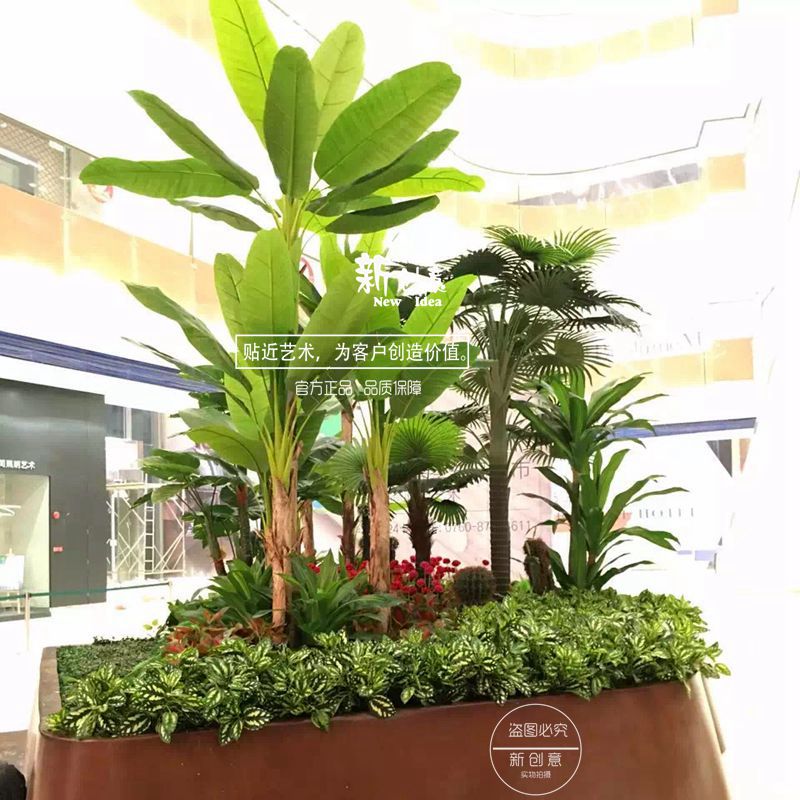 供應(yīng)用于酒店大堂前臺(tái)|婚禮的仿真綠植景觀裝飾婚禮鮮花布置花藝