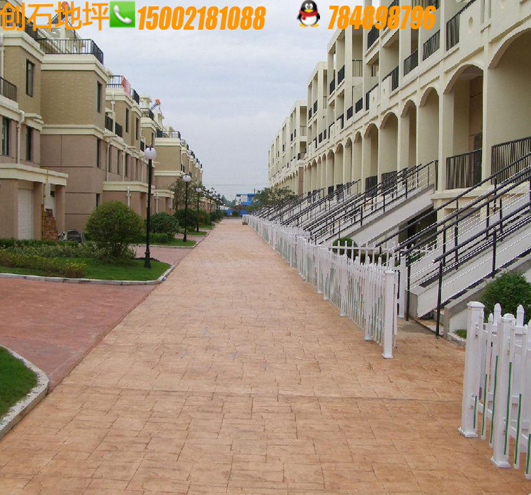 供應(yīng)用于地面的壓膜路面，彩色混凝土壓膜地坪