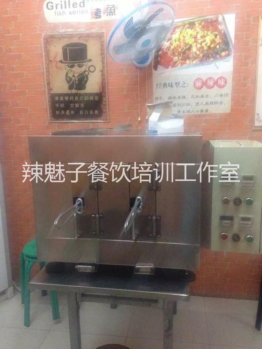 供應(yīng)商用烤魚烤箱設(shè)備 2眼豎插式烤箱