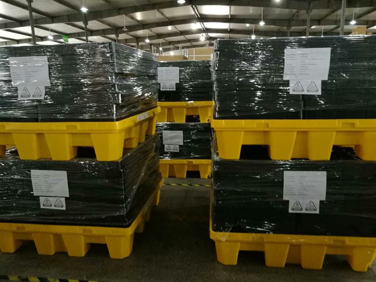 聚乙烯兩桶盛漏托盤（加高版） SPP102H 大容量化學品二次容器