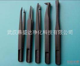 碳纖維塑料防靜電鑷子平頭彎頭尖頭防靜電塑料鑷子工具