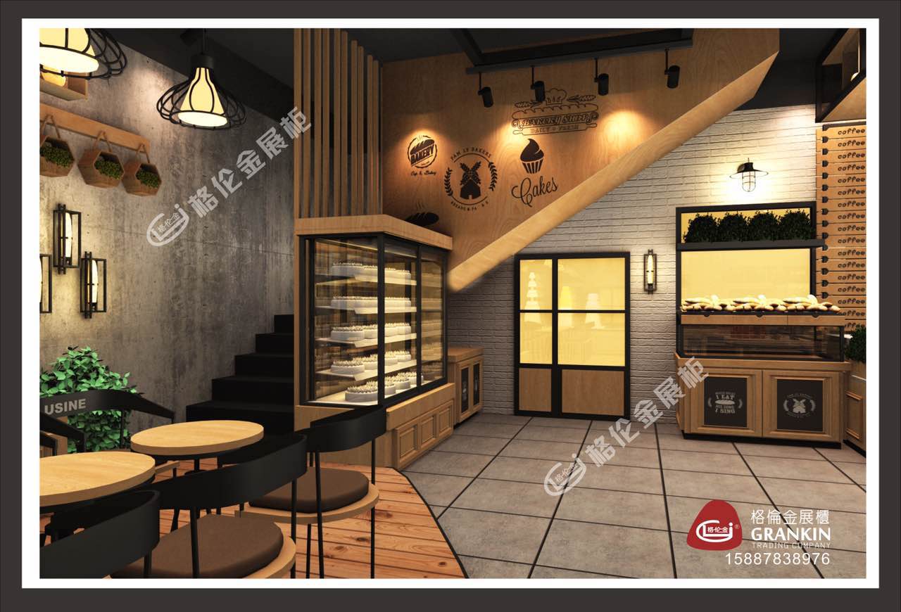 面包店設(shè)計(jì)，昆明面包店櫥柜哪里有，昆明面包櫥柜廠家