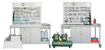 KBE-701 鋁槽式鐵桌液壓氣動PLC控制實驗臺