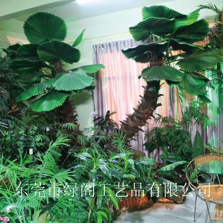 仿真棕櫚樹 人字皮保鮮棕櫚樹 加拿利海藻樹 園林景觀造景裝飾擺件 尺寸可定制