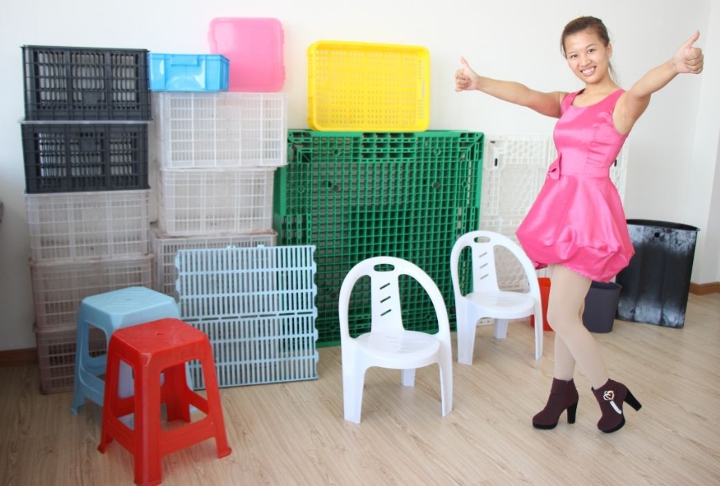 2017款模具生產(chǎn)商 注塑雙面托盤模具 大型塑料卡板模具 一米五塑料九腳托盤模具