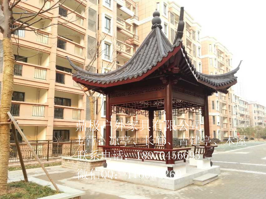 供應(yīng)用于園林施工|戶(hù)外家具的新款古建亭子戶(hù)外庭院四角涼亭
