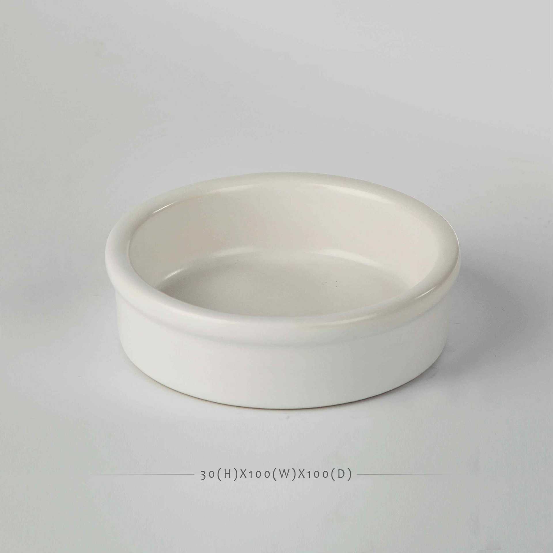 雙耳陶瓷烤盤 亞光盤色釉烤盤