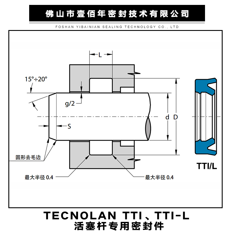 TECNOLAN TTI、TTI-L 活塞桿*密封件 機械密封墊圈 橡膠密封環(huán)