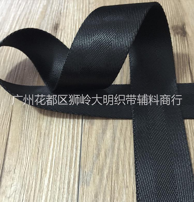 廣州廠家定做批發(fā)咖啡色雜紋現(xiàn)貨箱包輔料滌綸仿尼龍織帶
